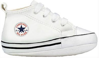 Converse Baby Boy or Baby Girl First Star Crib Shoes White 1 Infant