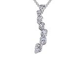 0.33 cts Journey Diamond Pendant - 14kt White Gold LIFETIME WARRANTEE