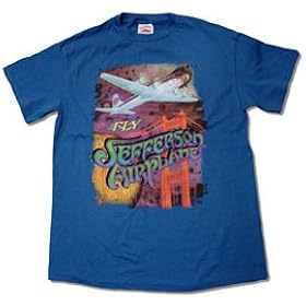 Buy Jefferson Airplane - FLY San Francisco T-shirt - Royal made by Jefferson Airplane now!