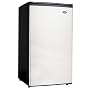Sanyo SR-3770S Counter-High Refrigerator, Black and Stainless-Steel