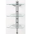 OmniMount TRIAP Adjustable 3 Shelf Wall System w/ Cable Management