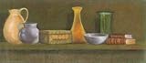 IMAGE OF Still-Life I FINEST BRAND CANVAS Print With Added Heavy BRUSHSTROKES Basch 28x12