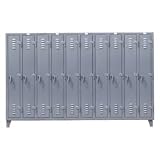 All Welded Slim-Line Locker Single Tier 122x18x78 10 Door