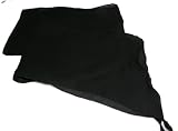 Sash Belt / Hair tie / Scarf Black Georgette