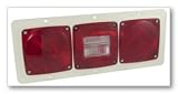 SMALL TRAILER LIGHTING,RED,VERSALITE RECESSED MOUNT,WHITE, RETAIL