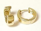 14k Elegant Solid Yellow Hinged Hoops