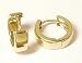 Jewelry : 14k Elegant Solid Yellow Hinged Hoops