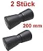 2 Stück V Kielrolle 200 mm