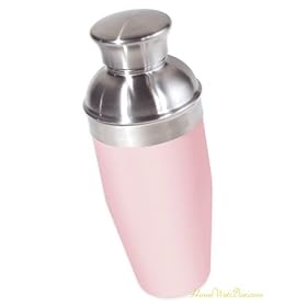 Pink Cocktail Shaker by HomeWetBar