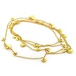 Gold Plated Brass Necklaces, 50 Inches Gold Plated Brass Necklaces, 50 Inches