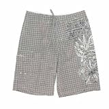 Review   / Panama Jack Men Check Board Short - Black bs265