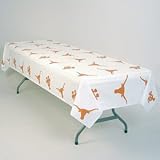 Texas Longhorns Plastic Table Cover Heavy Duty Officially Licensed Team Logo