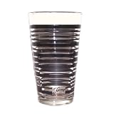 Fiesta Black Stripe 16-ounce Glass Cooler