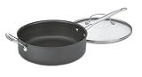 Cuisinart Chefs Classic Nonstick Hard-Anodized 4-1/2-Quart Saute Open with Helper Handle and Cover