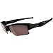 Oakley Flak Jacket XLJ Men's Polarized Sport Angling Specific Authentic Sunglasses w/ Free B&F Heart Sticker Bundle - Jet Black/VR28