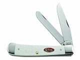 Case Cutlery 60182 Case SparXX Jigged White Synthetic Handle Trapper