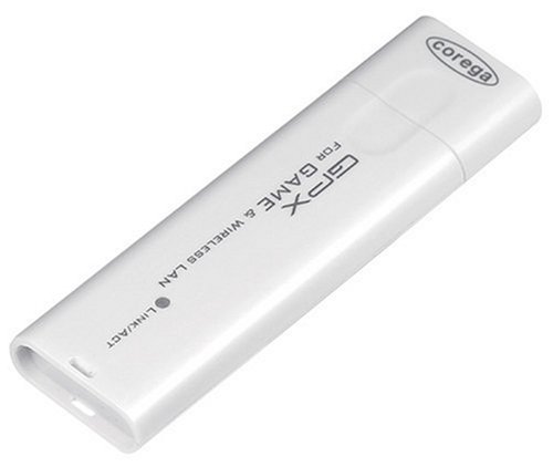 Corega IEEE802.11g/b�Ή�����LAN USB�A�_�v�^ �Q�[���Ή��E�\�t�g�E�F�AAP�@�\����(�z���C�g���f��) CG-WLUSB2GPXW