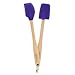 Tovolo Mini Silicone Spatula and Spoonula, Vivid Violet - Set of 2
