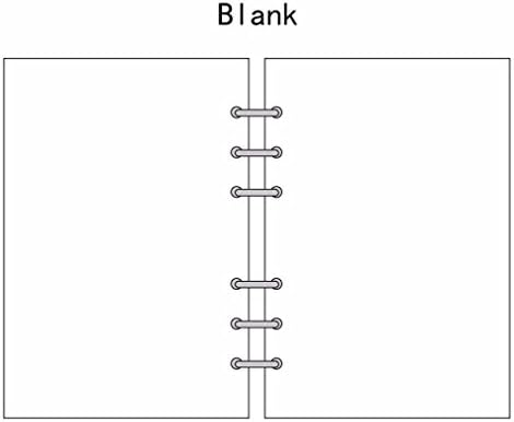 A5/A6/A7 Blank Planner Diary Insert Refill Schedule Organiser 45 Sheets Note Size:A5