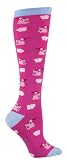 Sock It To Me Flying Pigs Pink Knee High Socks