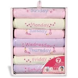 Baby 7-Day Bib Set - Pink