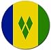 Saint Vincent and The Grenadines Flag Round Mouse Pad