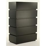 Huppe 004423-0 Tower Five Drawer Chest Finish: Chocolate