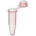 Chemglass CLS-3618-02R 0.5mL PCR Reaction Tube, with Flat Cap, Red (Case of 1000)