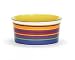 (Price/1)Kate Ward Thacker Rainbow Stripe Dog Dish 8