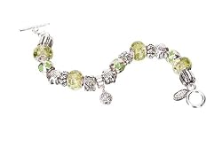 Golf Bead Bracelet Green Divot Diva Mantra