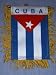 Cuba Mini Flag with Fringe