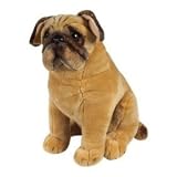 dog-Melissa & Doug Life-Like and Lovable Plush Pug Dog
