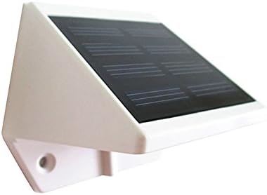 LIEYANG Solar Powered Outdoor Garden Wall Lamp 4 LED Bulbs Warm White