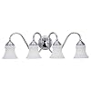 Sea Gull Lighting 40023-05 Darien Four-Light Vanity, Chrome Finish with Etched Opal Glass