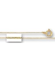 10K Yellow Gold Classic Mirror Box Chain - Width 0.45mm
