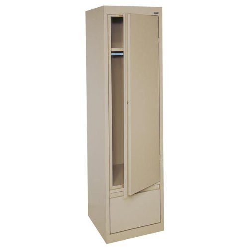 Sandusky Lee Hawf171864 Single Door Wardrobe Cabinet 17 X 18 X 64