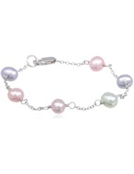 Honora "Girls" Freshwater Cultured Pearl and Chain Bracelet, 6"