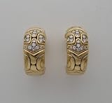 Bulgari 18k Yellow Gold and Diamond Earrings