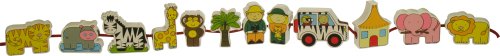 Childrens Toyshop  Toys : Wooden String Along - Safari - Bigjigs Toys