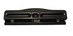 Stanley Bostitch Economy 3-Hole Adjustable Punch, Black (HP3A-BLACK)