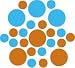 Set of 30 - Nut Brown / Ice Blue Circles Polka Dots Vinyl Wall Graphic Decals Stickers