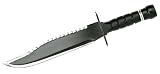 Review Herbertz  / Survival knife, black, Metalhandle