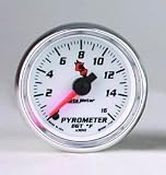 C2&trade; Electric Pyrometer Gauge Kit 2 1/16 in. 0 - 1600 Deg. F Incl. 8 ft. Tubing Or Wiring Harness Type K Thermocouple Full Sweep