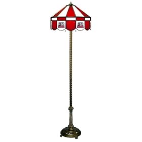 Stained Glass Floor Lamp University of Alabama Crimson Tide