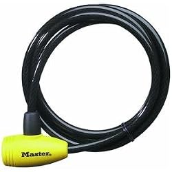 Master Lock 8154DPF Integrated Keyed Cable Lock
