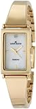 AK Anne Klein Women's 109728MPGB Diamond Accented Gold-Tone Bangle Bracelet Watch
