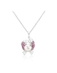 Pearl Crab Pendant Necklace