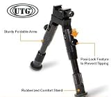 Third Party New : UTG Bipod, SWAT/Combat Profile, Adjustable Height, Rubberized Stand