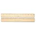 Westcott 10375 - Budget Metric Wood Ruler, Single Metal Edge, 12, Clear Lacquer Finish-ACM10375