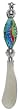 Individually Gift Boxed Spreader Knife with Decorative Glass Feather Top Set of Two